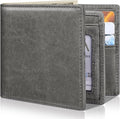 Mens Wallet Bifold Genuine Leather RFID Blocking Wallet by Artpaxy