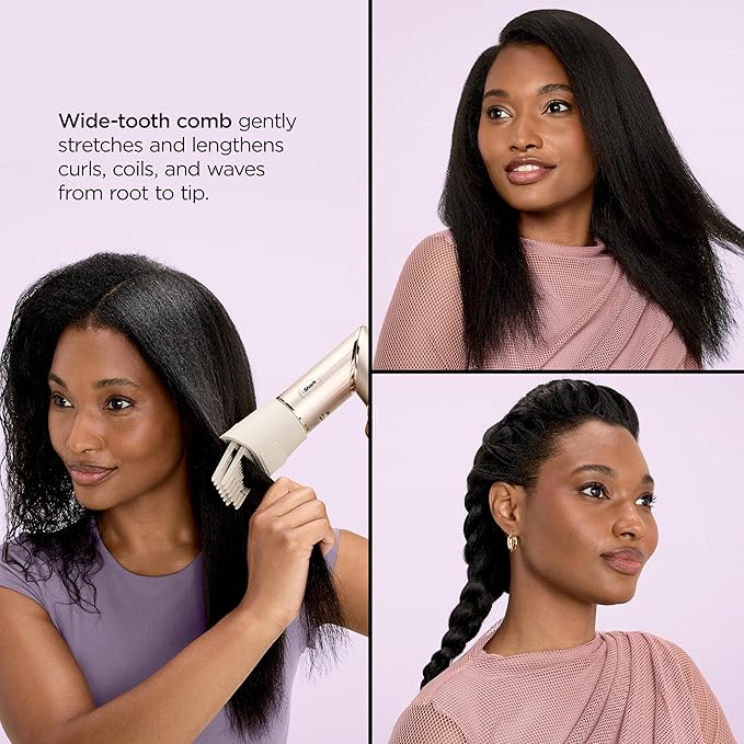 Shark FlexStyle Air Styling & Drying System, Powerful Hair Dryer Brush & Multi-Styler with Auto-Wrap Curlers, Paddle Brush, Oval Brush, Concentrator Attachment, Stone, HD430