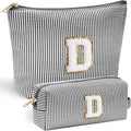 YOOLIFE Initial Cute Monogrammed Makeup Bag by YOOLIFE