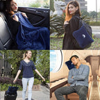 BlueHills Premium Soft Long Travel Blanket Pillow - Image 2