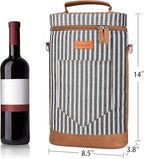 Tirrinia 2 Bottle Wine Gift Tote Carrier - Image 4