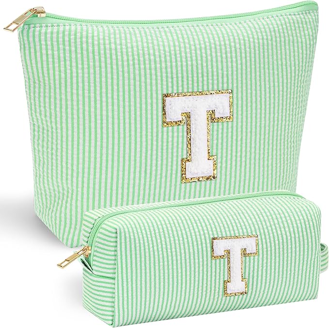 YOOLIFE Initial Makeup Bag for Girls by YOOLIFE
