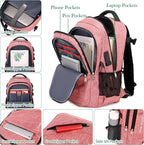 FENGDONG Large Laptop Backpack 17.3 inch Durable Waterproof Travel College - Image 3