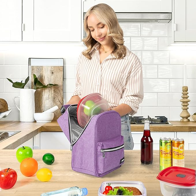 opux Lunch Box for Girls Boys Kids, Insulated Leakproof Lunch Bag, Reusable - Image 3