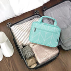 PAVILIA Hanging Toiletry Bag Travel Bag Women Men, Foldable Cosmetic Organizer - Image 6