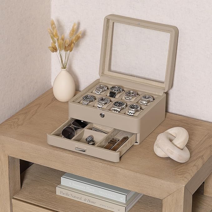 ROTHWELL 8 Slot Leather Watch Box - Image 2