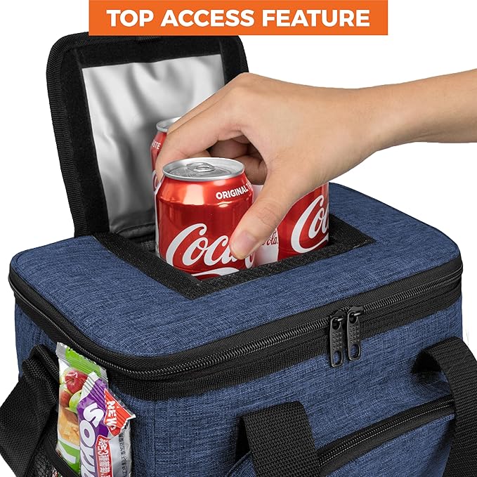 OPUX Soft Cooler Bag, Insulated Collapsible Lunch Cooler Tote - Image 4