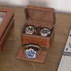 ROTHWELL 2 Watch Travel Case for Men | Compact PU Leather Protective Box - Image 2