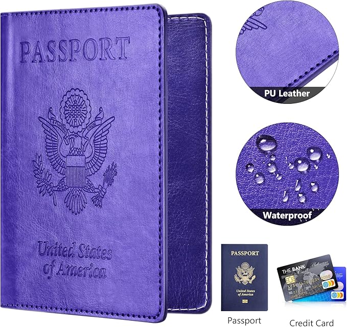 Passport and Vaccine Card Holder Combo, Passport Holder - Image 4