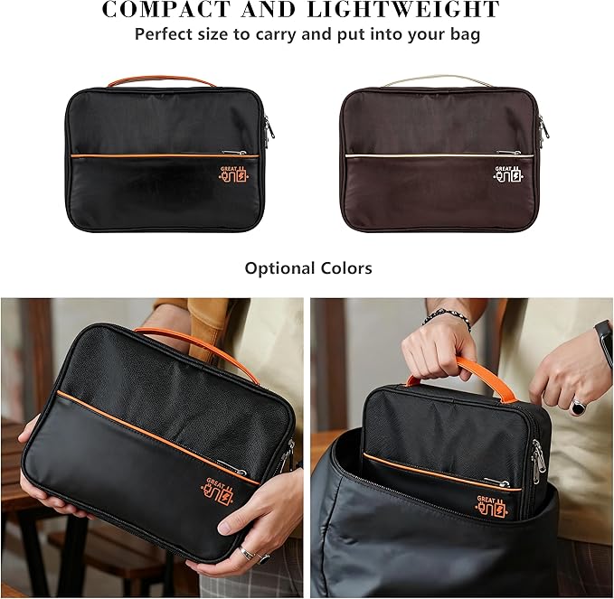 Electronics Accessories Organizer Bag, Waterproof Double LayerTravel Cable - Image 6