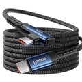 USB C Cable 10ft 100W Right Angle Fast Charging Cord, Nylon Braided USB 2.0 by toocki