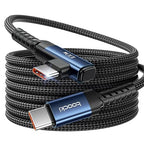 USB C Cable 10ft 100W Right Angle Fast Charging Cord, Nylon Braided USB 2.0 by toocki