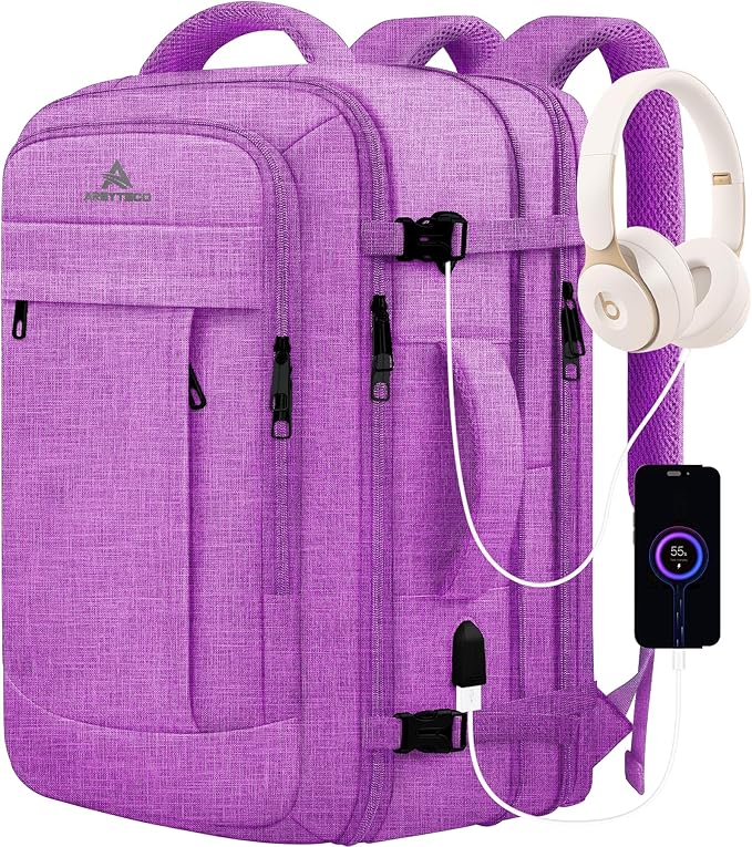 50L Carry On Backpack, Extra Large Laptop Backpack, Travel Backpack by AREYTECO