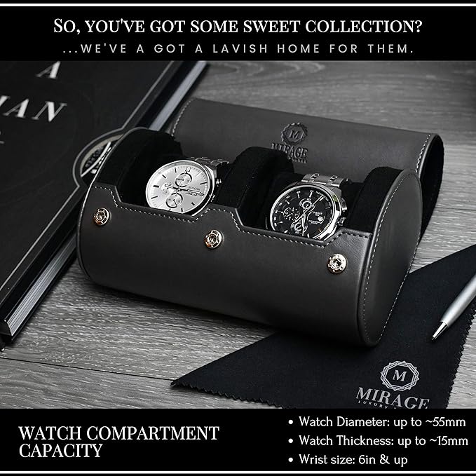 2 Watch Roll Travel Case for Men - Image 3