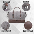 Weekender Overnight Bag Carry On Bag Travel Bag - Image 6