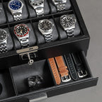 ROTHWELL 10-Slot Watch Box in Leather - Image 5