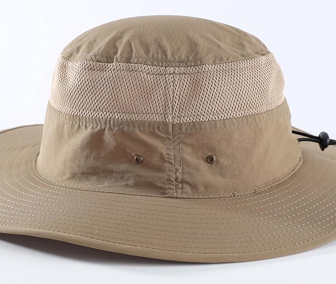 Home Prefer UPF 50+ Men's Sun Hat Wide Brim Bucket Hat UV Protection Hat - Image 7