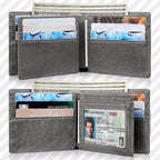 Mens Wallet Bifold Genuine Leather RFID Blocking Wallet - Image 8