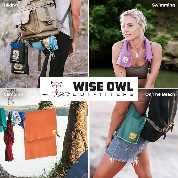 Wise Owl Outfitters Microfiber Camping Towel - Image 7