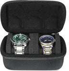 Hard Compact Watch Roll travel case, 2 Slots Portable holder and Organizer - Image 5