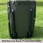 Olympia U.S.A. 29 inch Jumbo Size 8 Pockets Wheeled Rolling Duffel Bag Water - Image 6