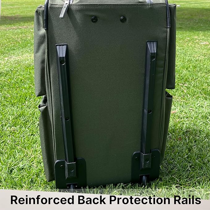 Olympia U.S.A. 29 inch Jumbo Size 8 Pockets Wheeled Rolling Duffel Bag Water - Image 6