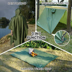 PTEROMY Hooded Rain Poncho for Adult - Image 2