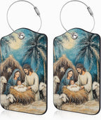 2 Pcs Nativity Scene Luggage Tags by Unknown