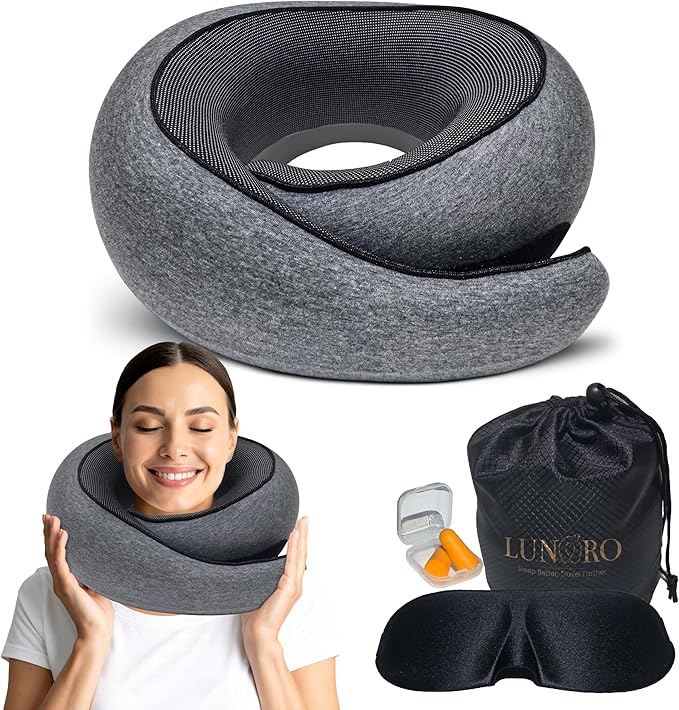 Upgraded Memory Foam Travel Neck Pillow - Image 8