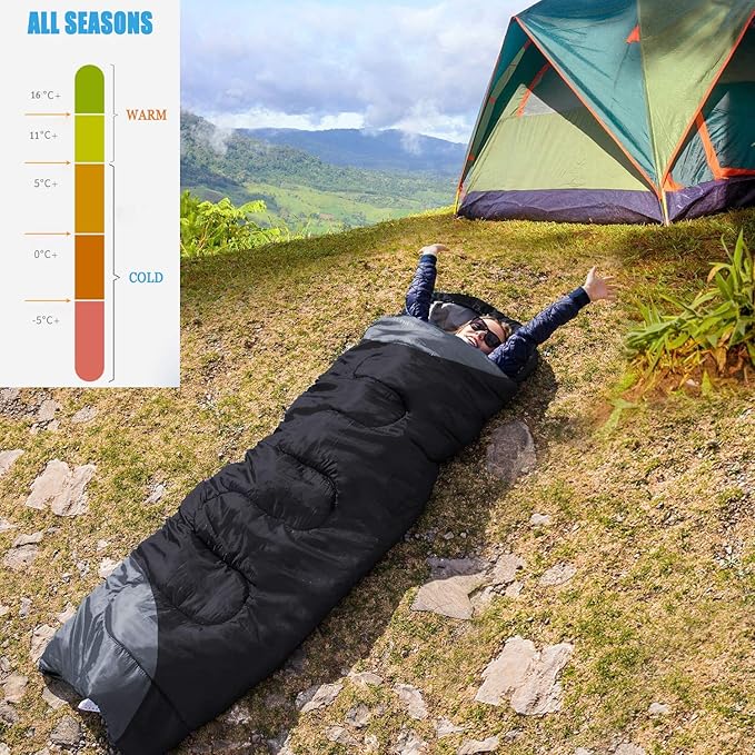 tuphen- Sleeping Bags for Adults Kids Boys Girls Backpacking Hiking Camping - Image 3