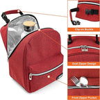 opux Lunch Box for Girls Boys Kids, Insulated Leakproof Lunch Bag, Reusable - Image 4