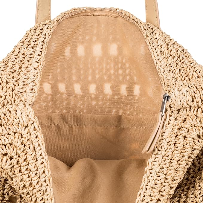 Roxy Women's Beach Tote Bag | Travel | Vacation | Straw | Lightweight | - Image 5