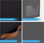 Large Storage Bins with Lids, Foldable Fabric Storage Baskets with Lids - Image 4