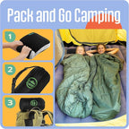 Kids Camping Pillow: Dual-Cover Memory Foam Small Pillow; Medium-Firm Camp - Image 8
