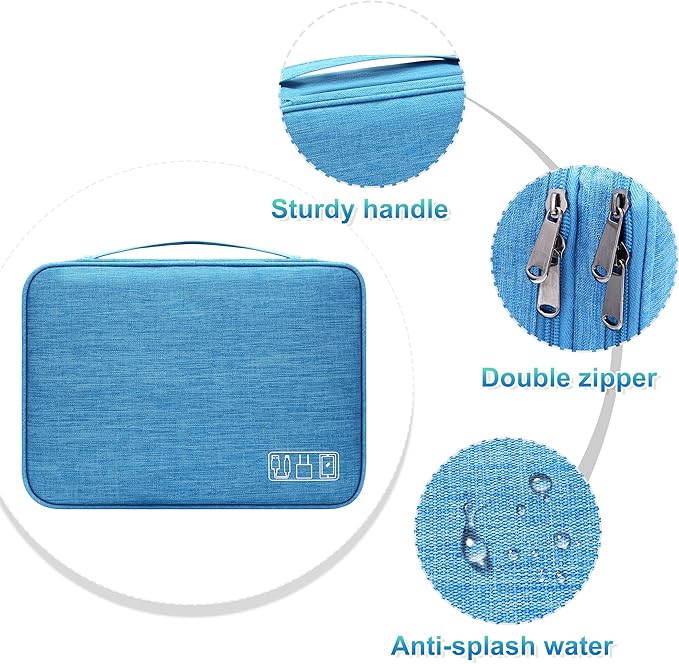 CILLA Electronics Organizer Travel, Travel Cord Organizer Case, Compact - Image 4
