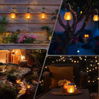 Kaliqo Solar Lantern Outdoor Lights Solar Lantern Waterproof Flickering Flame - Image 7