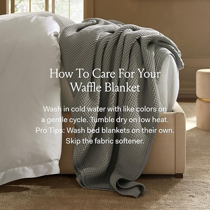 BOLL & BRANCH Waffle Bed Blanket - Image 6