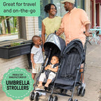Summer Infant 3Dlite Folding Lightweight Side by Side Double Stroller - Image 2