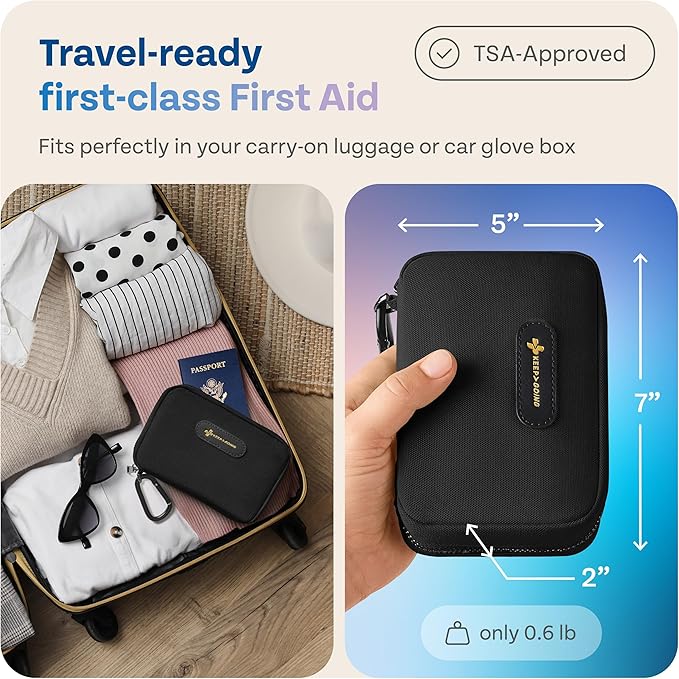 KeepGoing Travel First Aid Kit for Car, Camping and Outdoor Emergencies - Image 3