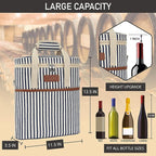 OPUX 3 Bottle Wine Carrier Tote, Insulated Leakproof Wine Cooler Bag, Wine - Image 3