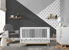 Delta Children Poppy 4-in-1 Convertible Crib, Bianca White/Natural - Image 2