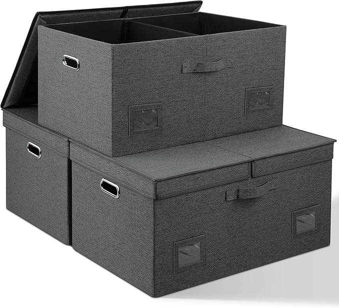 75 Quarts Extra Large Decorative Storage Bins by GraciadecoStorage