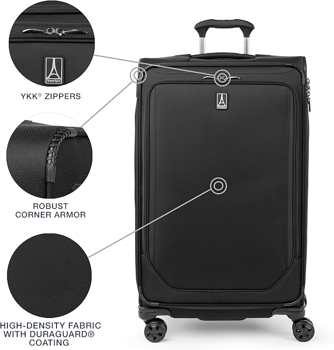 Travelpro Crew Classic Lightweight Softside Expandable Checked Luggage - Image 3