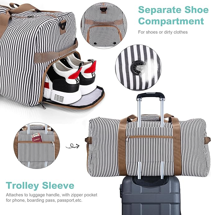 120L Duffle Bag for Travel, Large Foldable Waterproof Travel Duffel Bags - Image 4