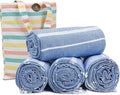HILLFAIR Cotton Turkish Beach Towels, Quick Dry Lightweight Sand Free Peshtemal by HILLFAIR