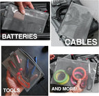 GOBAGS Air Production Multi‑Size Clear Zipper Pouch – Cable Organizer & Travel - Image 2