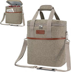 opux 6 Bottle Carrier Tote | Insulated Padded Wine Cooler Bag - Image 8