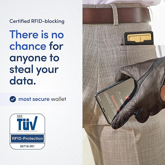 TRAVANDO Swype Slim Wallet for Men Metal RFID Blocking Mens Wallet Card Case - Image 5