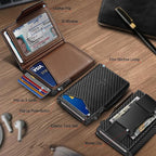 BULLIANT Men Wallet Gift Boxed, Slim Front Pocket Wallet Money Clip Card Holder - Image 2