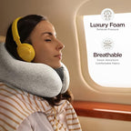 Airplane Neck Pillow Includes Travel Pillow + Airplane Phone Holder Mount + Eye - Image 5